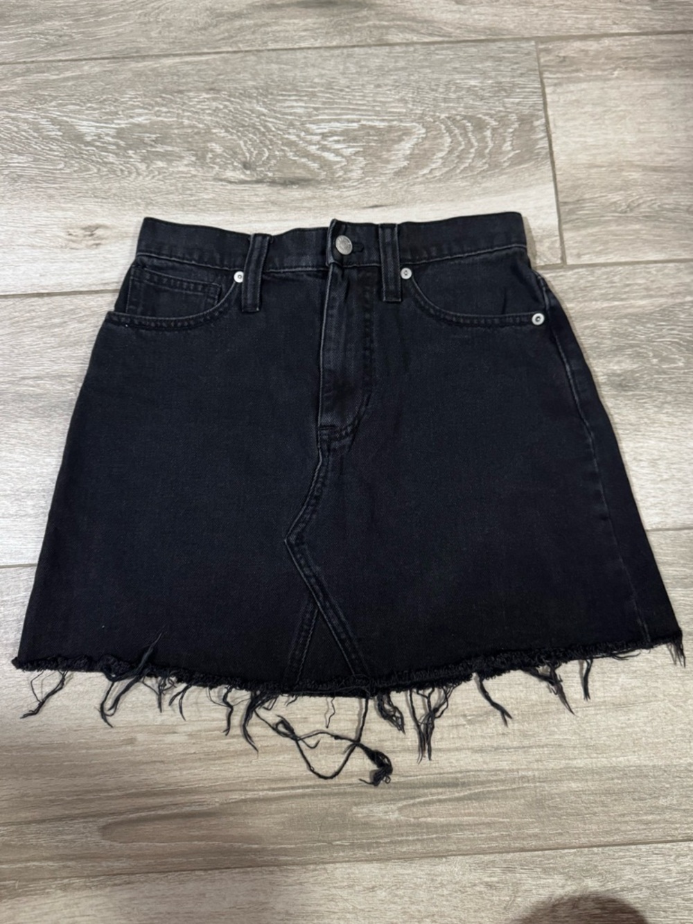 Women’s Madewell Black Denim Skirt